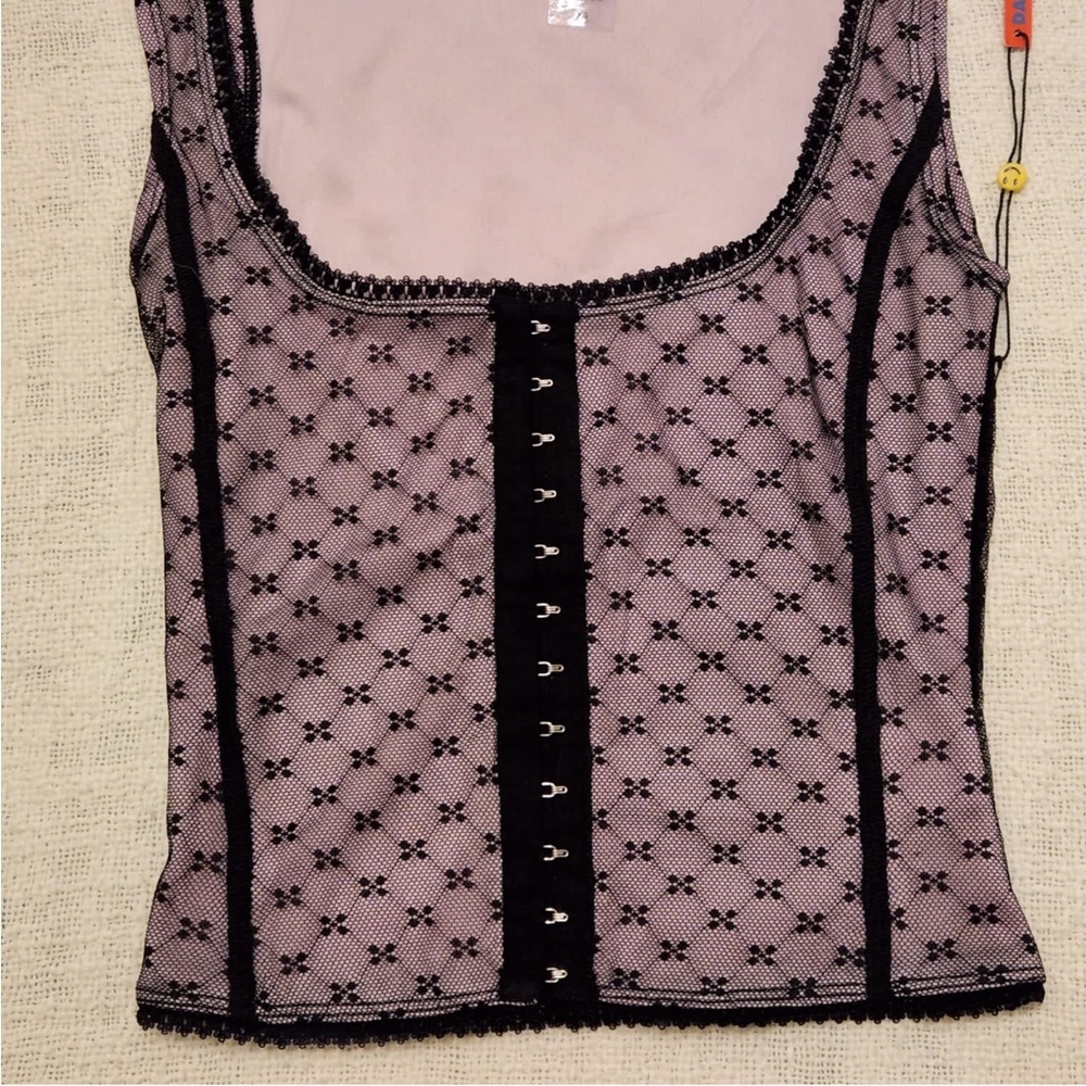 Unif black lace corset